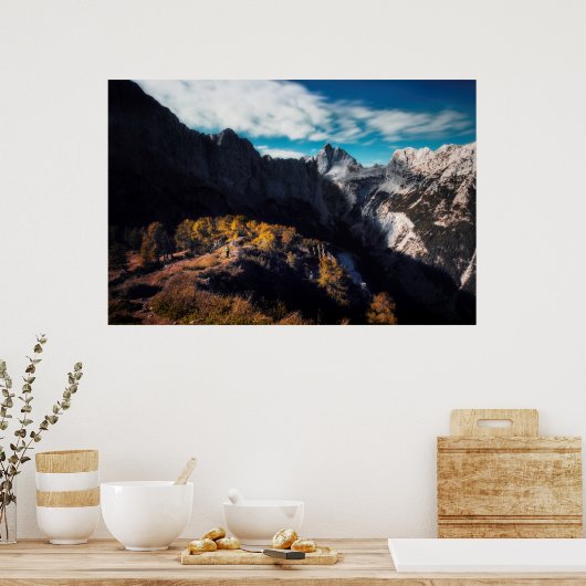 In de bergen poster (Keuken)