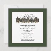 In de bergen repetitie diner uitnodiging (Voorkant)