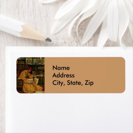 In de bibliotheek etiket (Insitu)