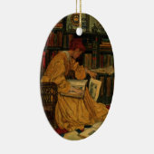 In de bibliotheek keramisch ornament (Rechts)