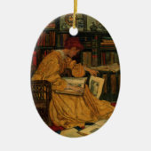 In de bibliotheek keramisch ornament (Voorkant)