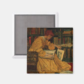 In de bibliotheek magneet (Voorkant / Achterkant)