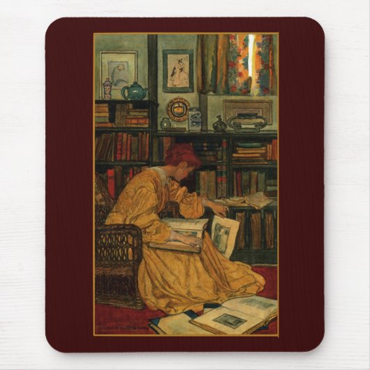 In de bibliotheek muismat (Voorkant)