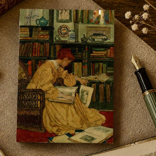 In de bibliotheek visitekaartje