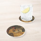 In de bibliotheek zandsteen onderzetter (Zijkant)