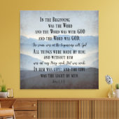 In de Bijbelversie van KJV begin Canvas Afdruk (Insitu (Woonkamer))