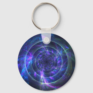 In de Blauwe Fractale Sleutelhanger