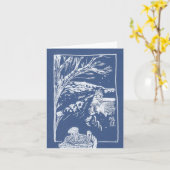 In de Bleak Midwinter, Cranham, kerstkaart Kaart (Gele Bloem)