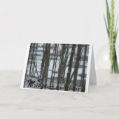 In de Bleak Midwinter Feestdagen Kaart (Voorkant)