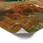 In de bloementuin door Hans Zatzka - poster (Hoek)