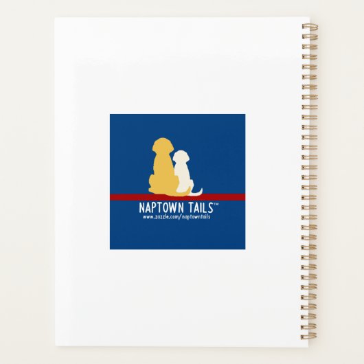 In de Blue Golden Retriever Planner (Achterkant)