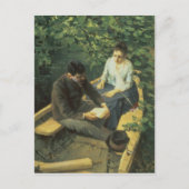 In de Boat, 1888 Briefkaart (Voorkant)