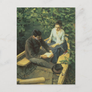 In de Boat, 1888 Briefkaart