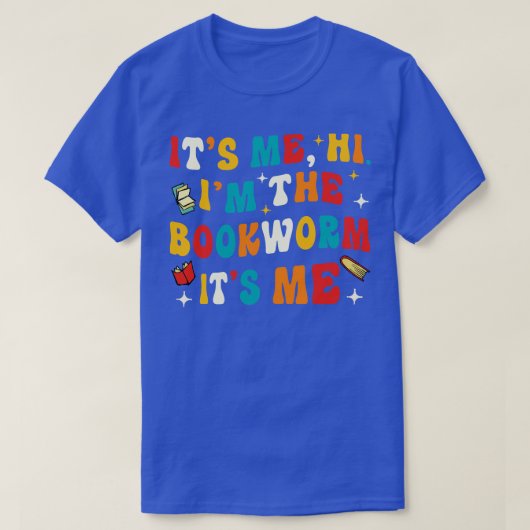 In de boekenwurm t-shirt (Design voorkant)