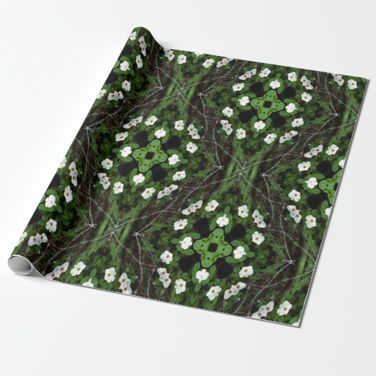 In de bomen.... cadeaupapier (Uitgerold)