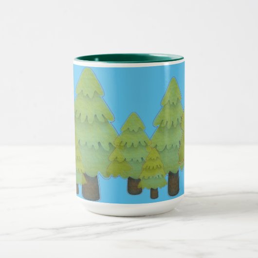 "In de Bomen" Koffie Mok (Midden)