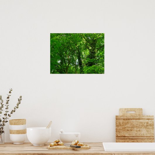 In de bomen poster (Keuken)