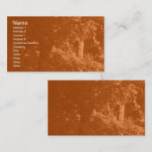 In de bomen - Sinaasappel Visitekaartje (Voorkant / Achterkant)