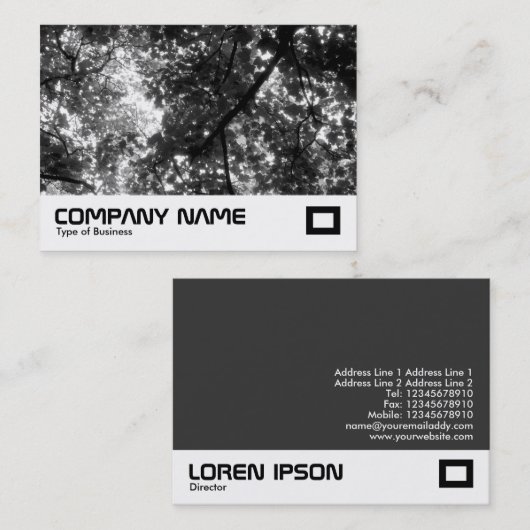 In de bomen visitekaartje (Voorkant / Achterkant)