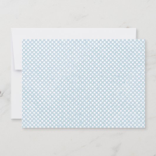 In de boom top geboorte aankondiging blauw (Achterkant)