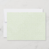 In de boom Top geboorte aankondiging groen (Achterkant)