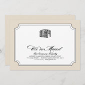 in de boomstam {wij hebben bewogen} aankondiging (Voorkant / Achterkant)