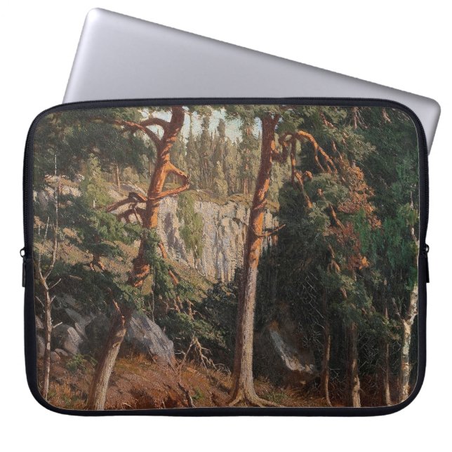 "In de bosbeschermhoes" Laptop Sleeve (Voorkant)
