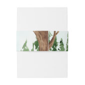 In de bosbuisjes uitnodigingen wikkel (Achterkant Voorbeeld)