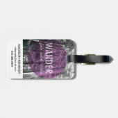 In de Bossen | Andere wijde en brede prijsopgave Bagagelabel (Achterkant horizontaal)