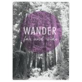 In de Bossen | Andere wijde en brede prijsopgave Klembord (Achterkant)