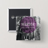 In de Bossen | Andere wijde en brede prijsopgave Vierkante Button 5,1 Cm (Voorkant /achterkant)