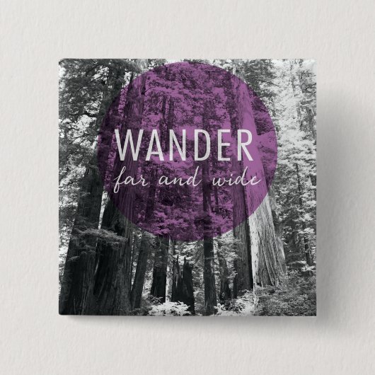 In de Bossen | Andere wijde en brede prijsopgave Vierkante Button 5,1 Cm (Voorkant)