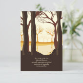 In de Bossen Bereavement vind je een creditcard Bedankkaart (Staand voorkant)