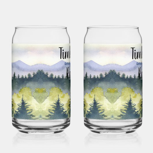 In de Bossen Drinkware Set Blikvorm Glas (Rechts)