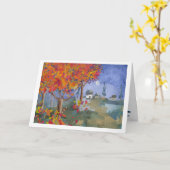 In de Bossen - Gevouwen Wenskaart Kaart (Gele Bloem)