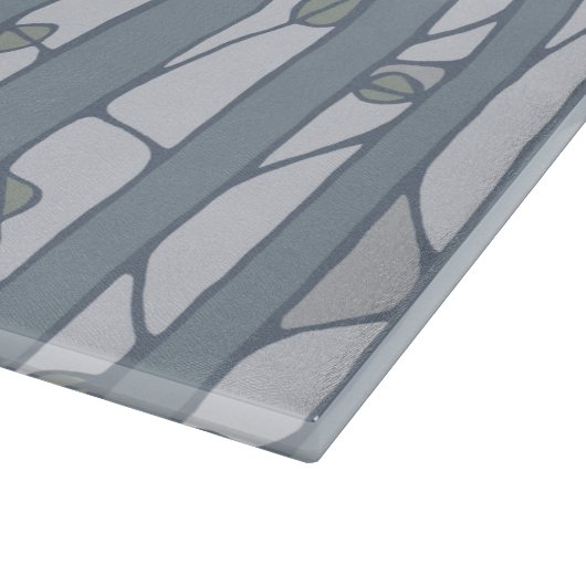In de Bossen grijs glazen snijvlak groot Snijplank (Hoek)