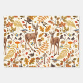 In de bossen/Herfstherten op gebroken wit Inpakpapier Vel (Voorkant 3)