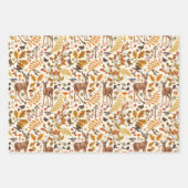 In de bossen/Herfstherten op gebroken wit Inpakpapier Vel (Voorkant)