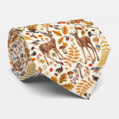 In de bossen/Herfstherten op gebroken wit Stropdas (Opgerold)