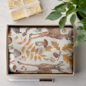 In de bossen/Herfstherten op gebroken wit Tissuepapier (Geschenk)