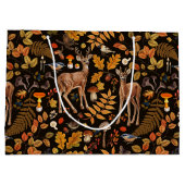 In de bossen / Herfstherten op zwart Groot Cadeauzakje (Achterkant)