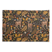 In de bossen / Herfstherten op zwart Kussensloop (Achterkant-Links)