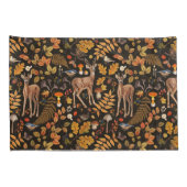 In de bossen / Herfstherten op zwart Kussensloop (Achterkant-Rechts)