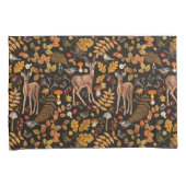 In de bossen / Herfstherten op zwart Kussensloop (Voorkant-Rechts)