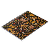 In de bossen / Herfstherten op zwart Notitieboek (Linkerzijde)