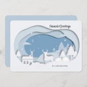 In de Bossen Holiday Greeting Kaart (Voorkant / Achterkant)