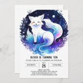 In de Bossen Red Fox Verjaardag Kaart (Voorkant / Achterkant)