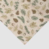 In de bossen rustieke bladeren twijgen pinecones p tissuepapier (Detail)