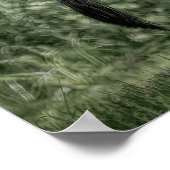 In de Bossen: Sage Green B&W Poster (Hoek)