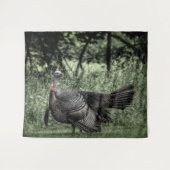 In de Bossen - Sage Green B&W Poster Wandkleed (Voorkant (horizontaal))